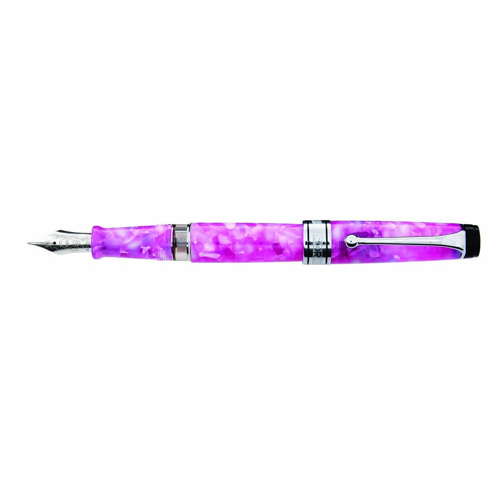aurora 万年筆 CALEIDOSCOPIO Aurora Caleidoscopio Luce Rosa Fountain pen - Vulpen